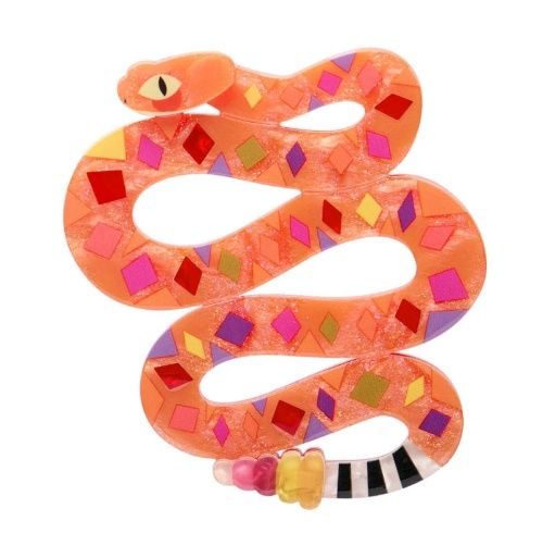 The Rowdy Rattlesnake Brooch