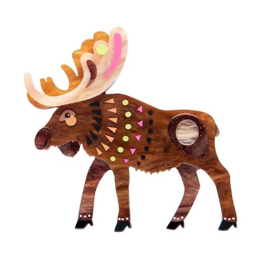 The Majestic Moose Brooch