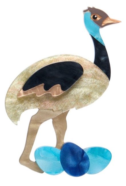 Elliot the Emu Brooch