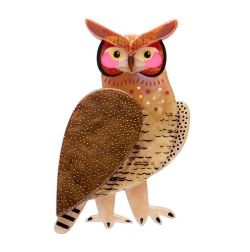 The Grand Great Horned Owl Brooch