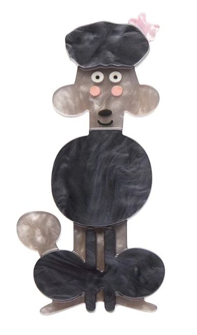 Poodle Along Brooch