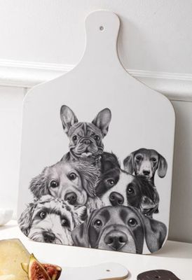 Peeking Pups Serving Board