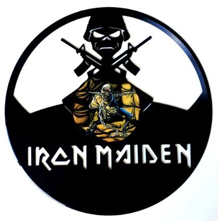 Record with Sticker - Iron Maiden