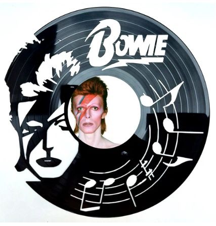 Record with Sticker - David Bowie (Ziggy Stardust)