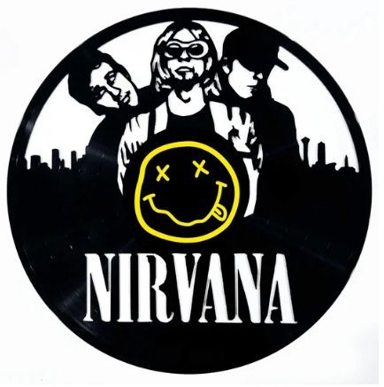 Record with Sticker - Nirvana (Band)