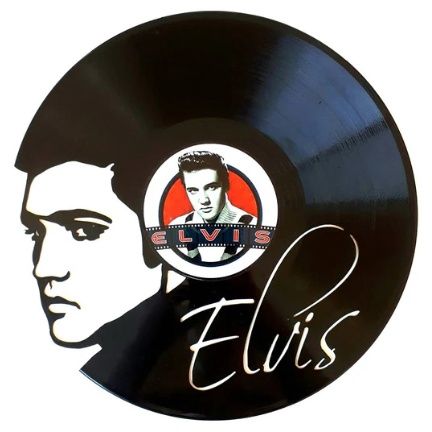 Record with Sticker - Elvis (Face &amp; Signature)