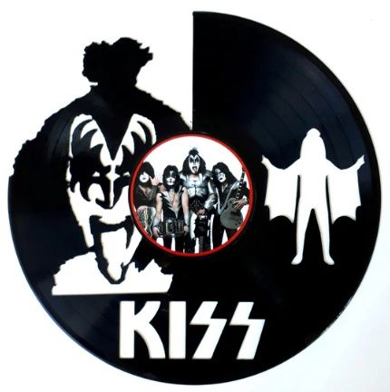 Record with Sticker - Kiss (Gene Simmonds)