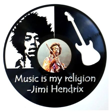 Record with Sticker - Jimi Hendrix