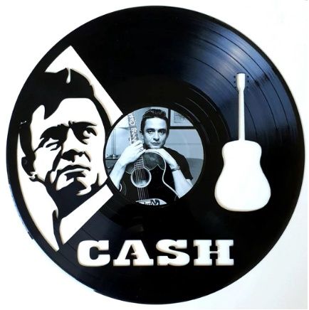 Record with Sticker - Johnny Cash (Original Design)