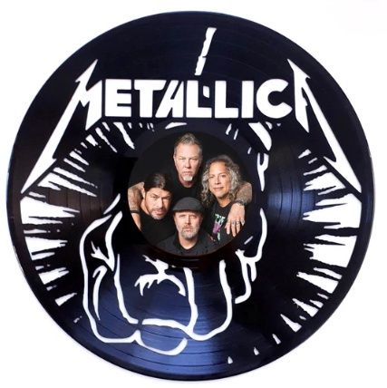 Record with Sticker - Metallica (Hand Design)