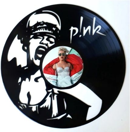 Record with Sticker- Pink