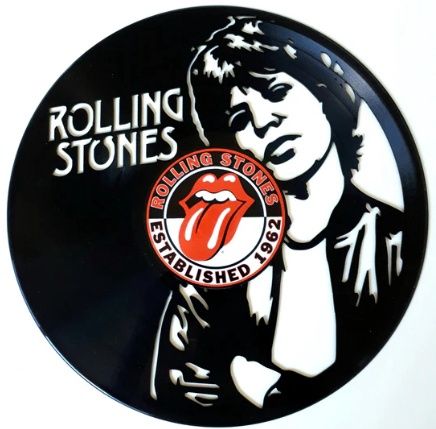 Record with Sticker - Rolling Stones (Mick Jagger)