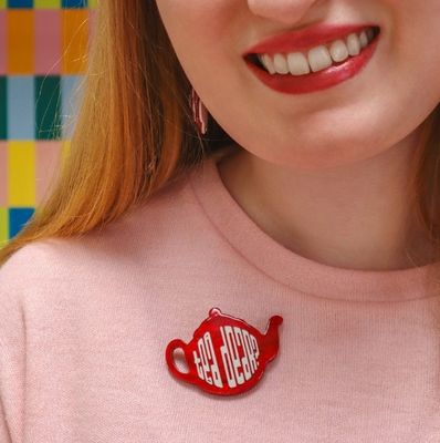 Tea Dear Brooch