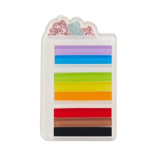 Slice of Pride Cake Brooch