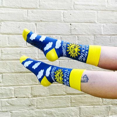 I'm A Ray Of Fucking Sunshine Socks - Large