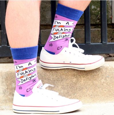I'm A Fucking Delight Socks - Large