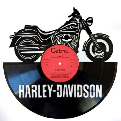 Record - Harley-Davidson (logo, skull and motorbike designs)