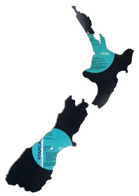 Record - NZ Map (2 piece)