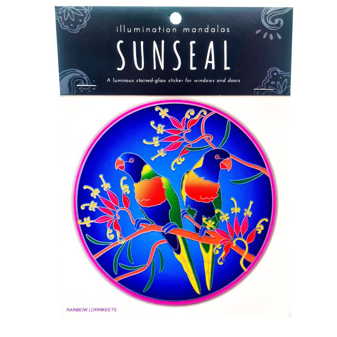 Large Suncatcher - Rainbow Lorikeets