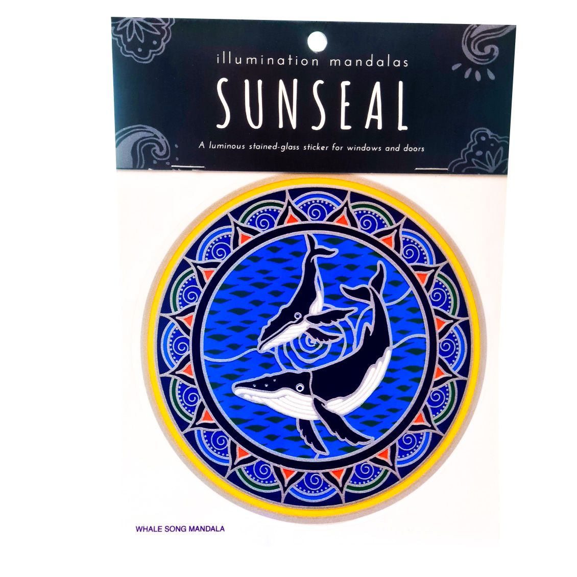 Large Suncatcher - Whale Song Mandala