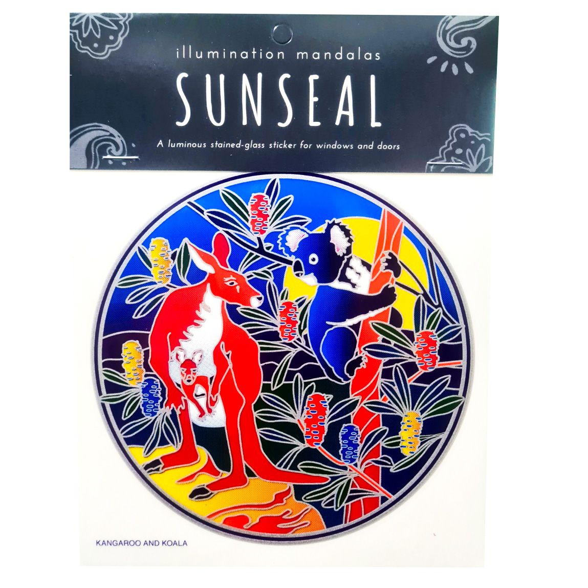 Large Suncatcher - Kangaroo and Koala