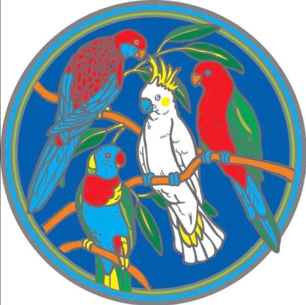 Large Suncatcher - Australian Native Birds