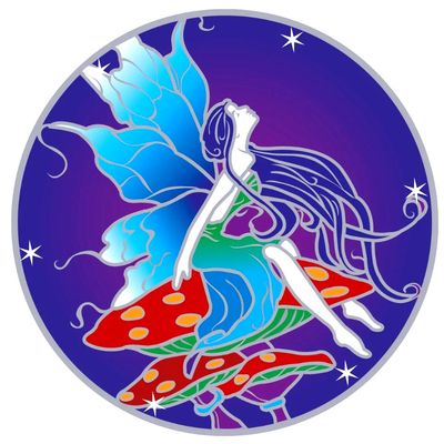 Large Suncatcher - Moon Fairy
