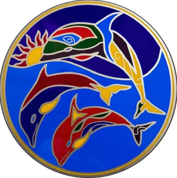 Large Suncatcher - Dolphin Dreaming