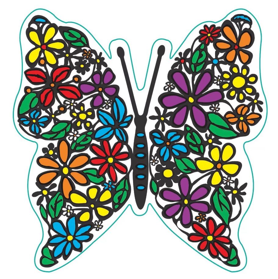 Large Suncatcher - Wildflower Butterfly
