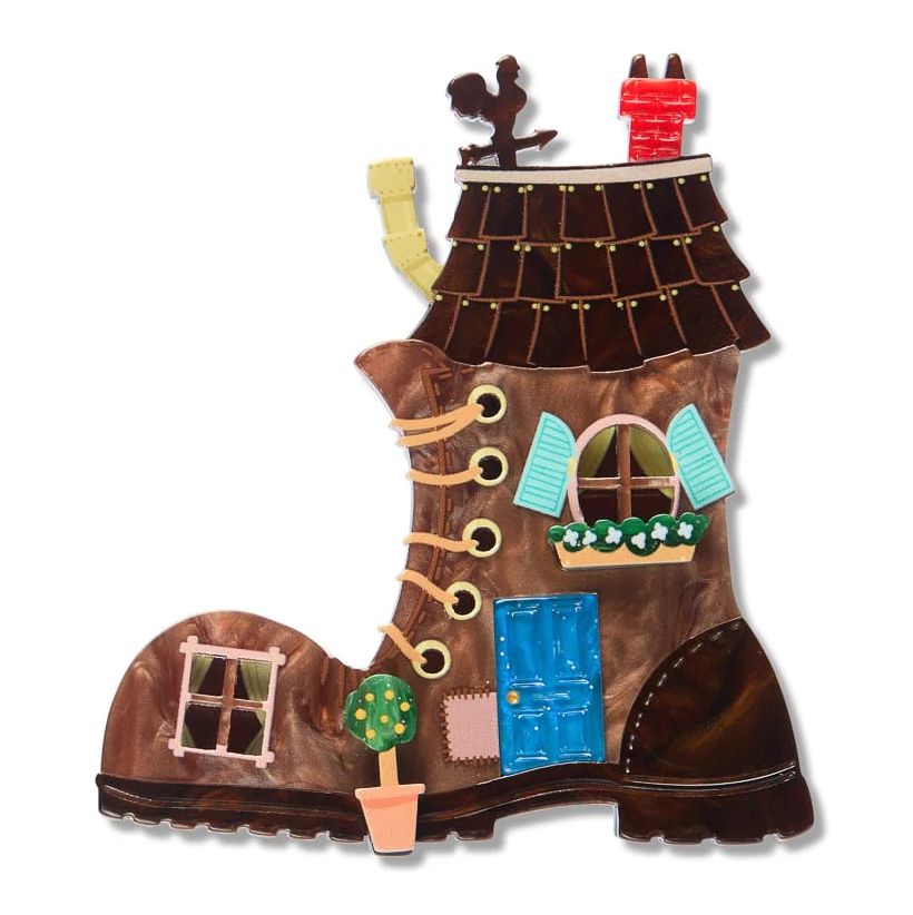Shoe House Brooch