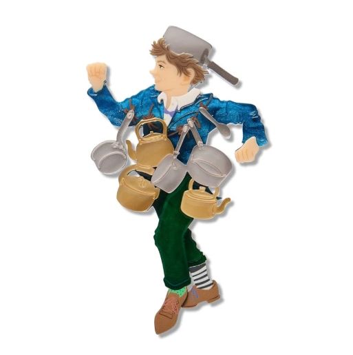 Saucepan Man Brooch