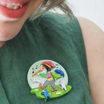 Pest Control Brooch