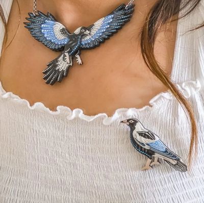 Kulpurru (Magpie) Brooch