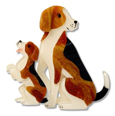 Paw by Paw Brooch Pair