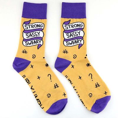 Strong Sassy Sweary Socks - Large