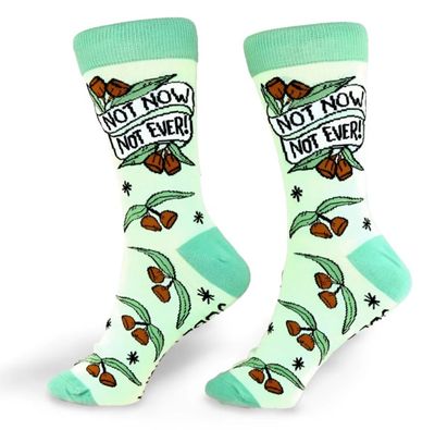 Not Now Not Ever Socks - Medium