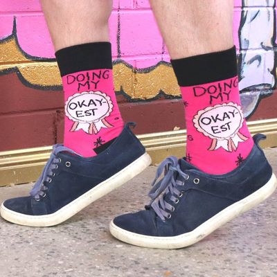 Doing My Okay-est Socks - Medium