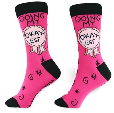 Doing My Okay-est Socks - Medium