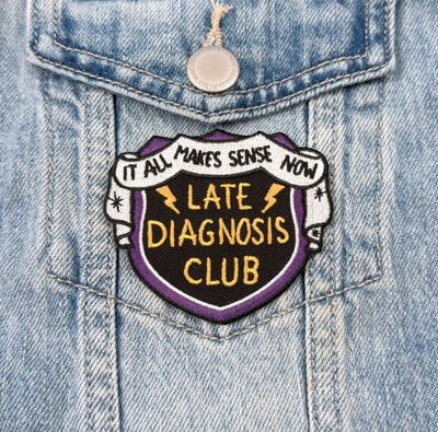 Late Diagnosis Club Embroidered Patch