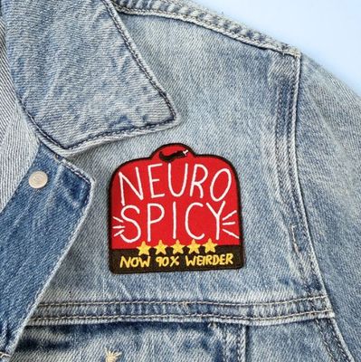 Neuro-Spicy Embroidered Patch