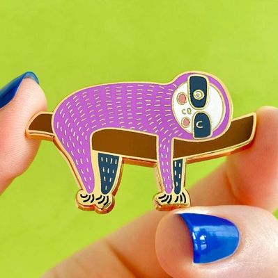 A Little Sluggish Enamel Pin