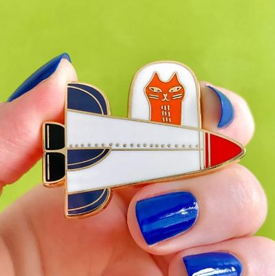 Moon Ride Enamel Pin