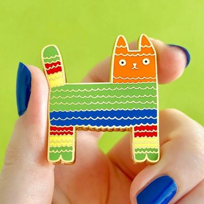 Piñata Cat Enamel Pin