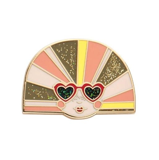Groovy U.V. Enamel Pin