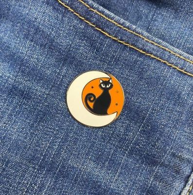 Cara the Halloween Kitty Enamel Pin