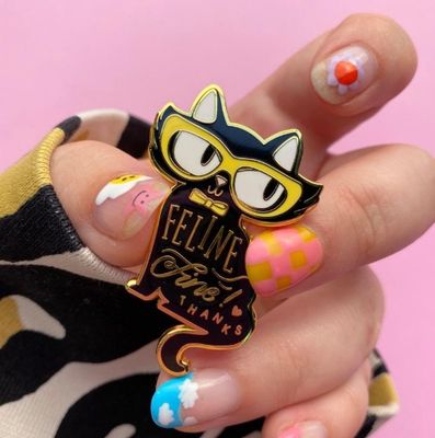 Feline Fine Enamel Pin
