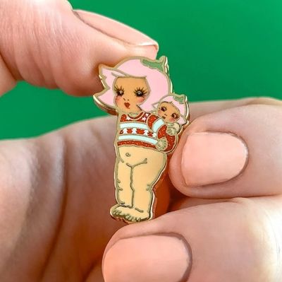 Christmas Sweater Petal Enamel Pin