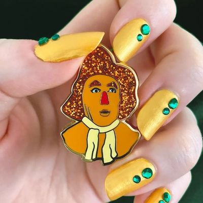 Scarecrow Enamel Pin