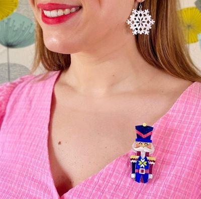 The Festive Soldier Brooch