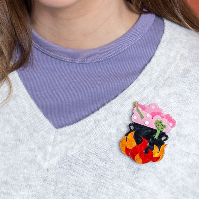 Spookin' Spa Day Brooch